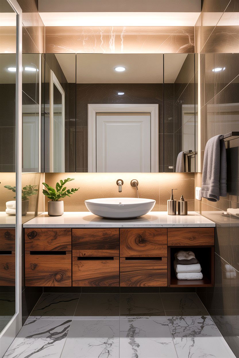 Floating vanity - 30 Jack and Jill bathroom ideas