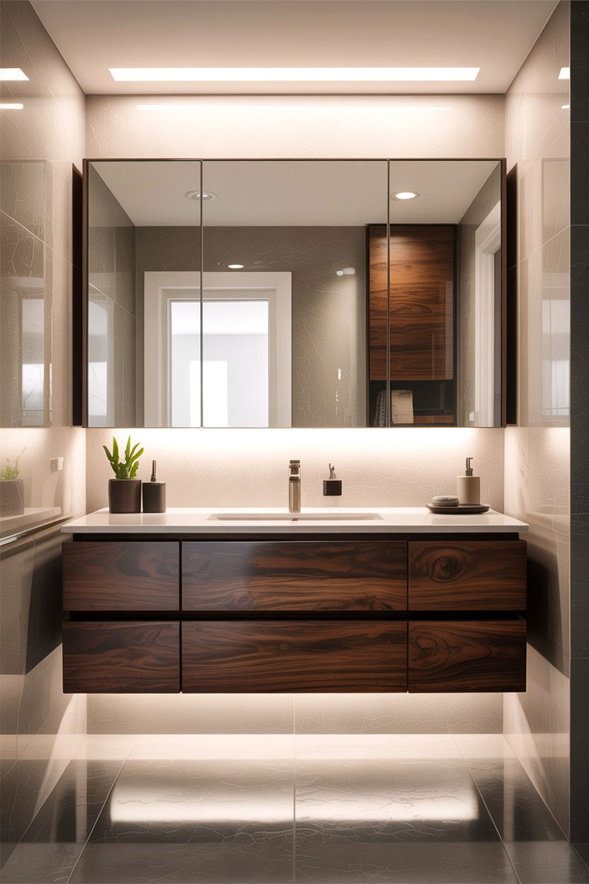 Floating vanity - 30 inspiring bathroom ideas