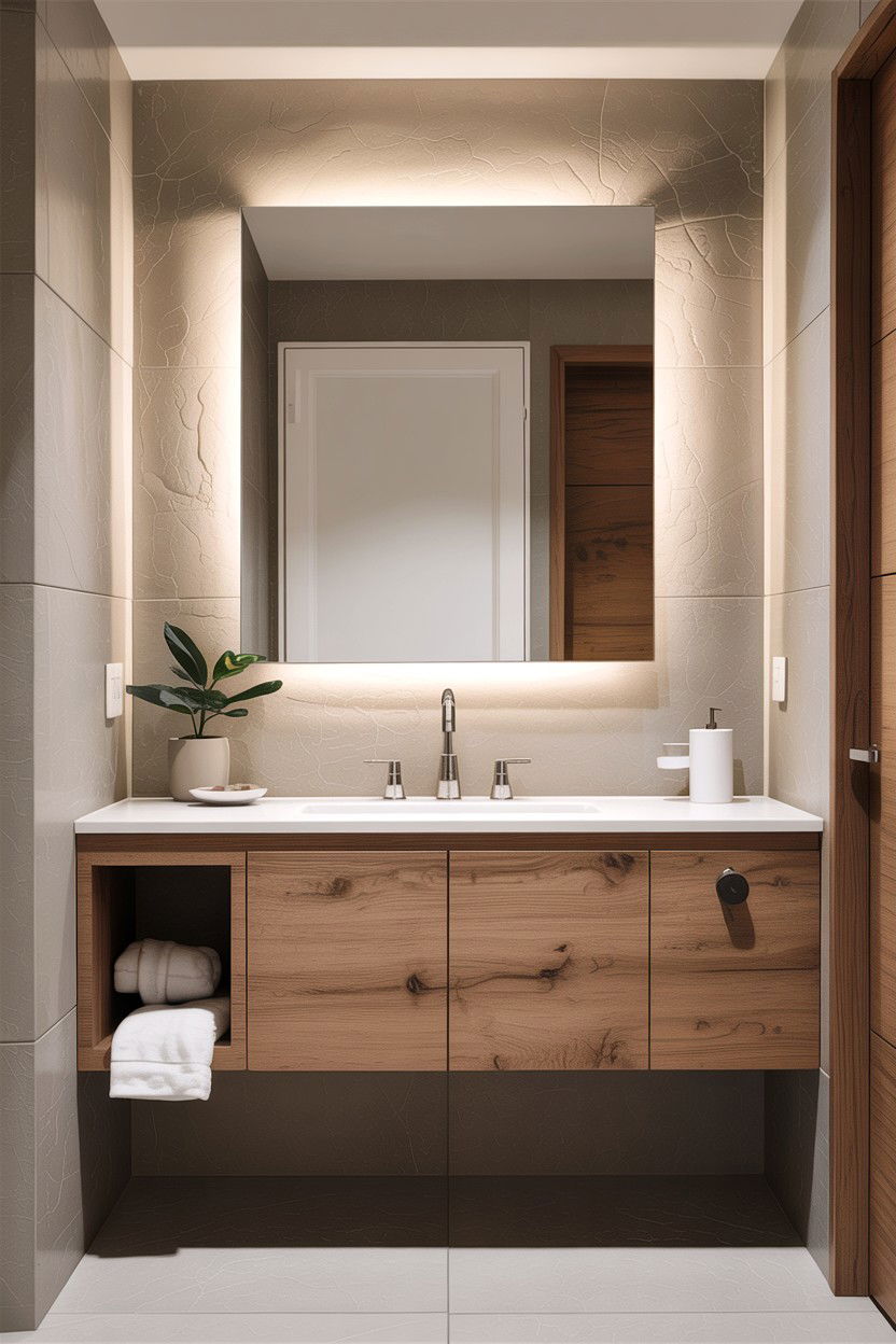 Floating vanity faucet - 30 Hansgrohe bathroom ideas