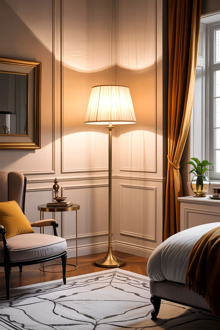 Floor Lamp Lighting - 30 cheap bedroom ideas