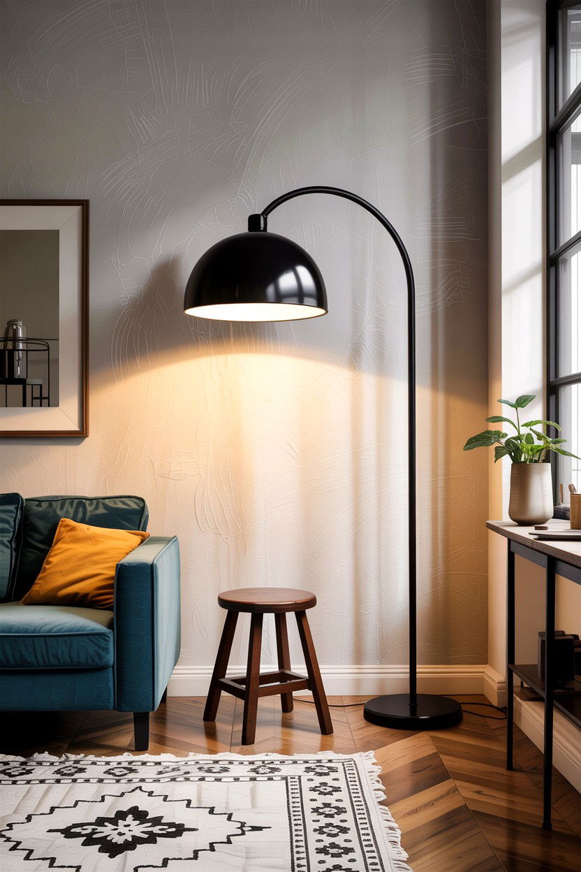 Floor Lamp - 30 living room corner ideas