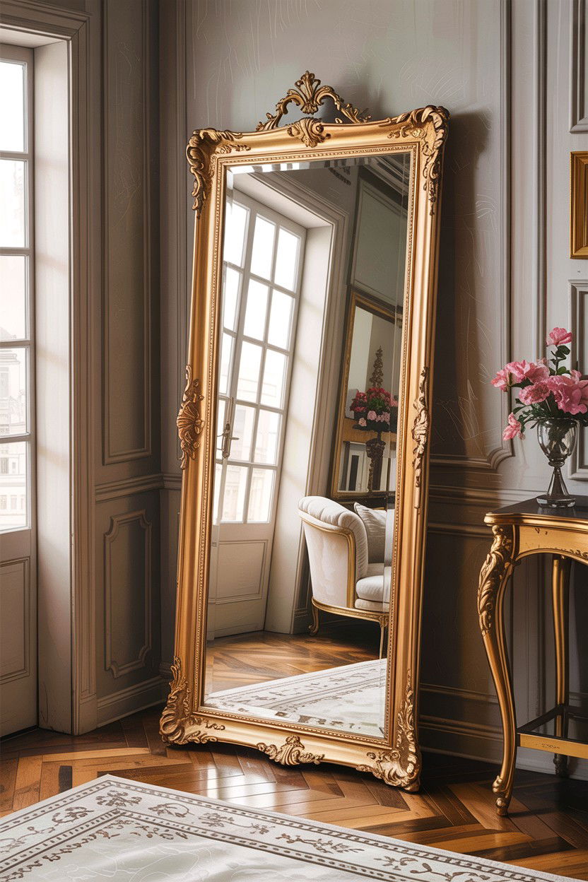 Floor Mirror - 30 bedroom decorative objects