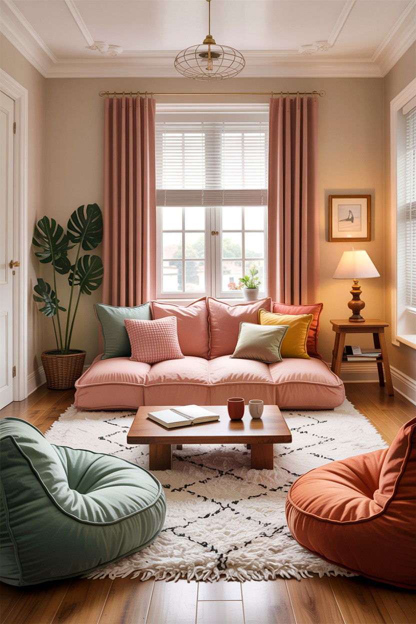 Floor Seating Bedroom - 30 kawaii bedroom ideas