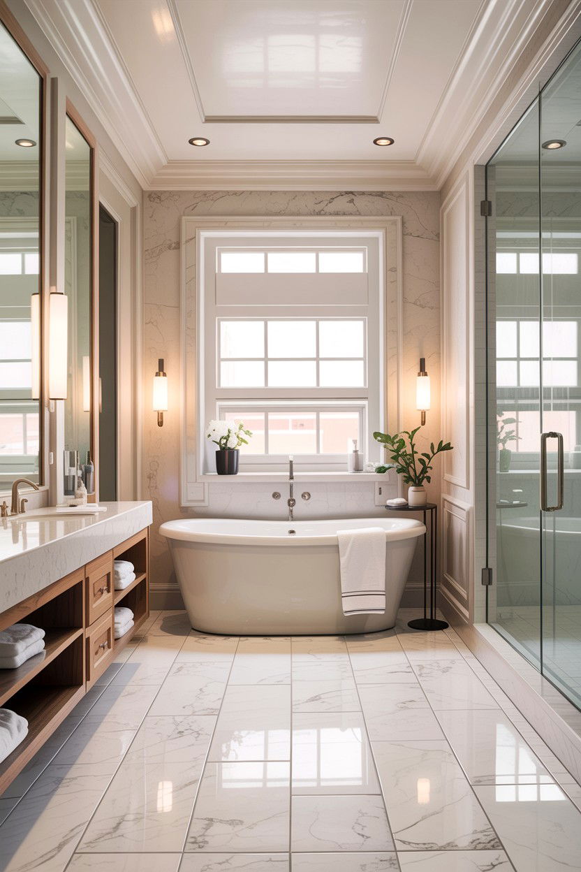 Floor To Ceiling Bathroom Mirror - 30 frameless bathroom mirror ideas