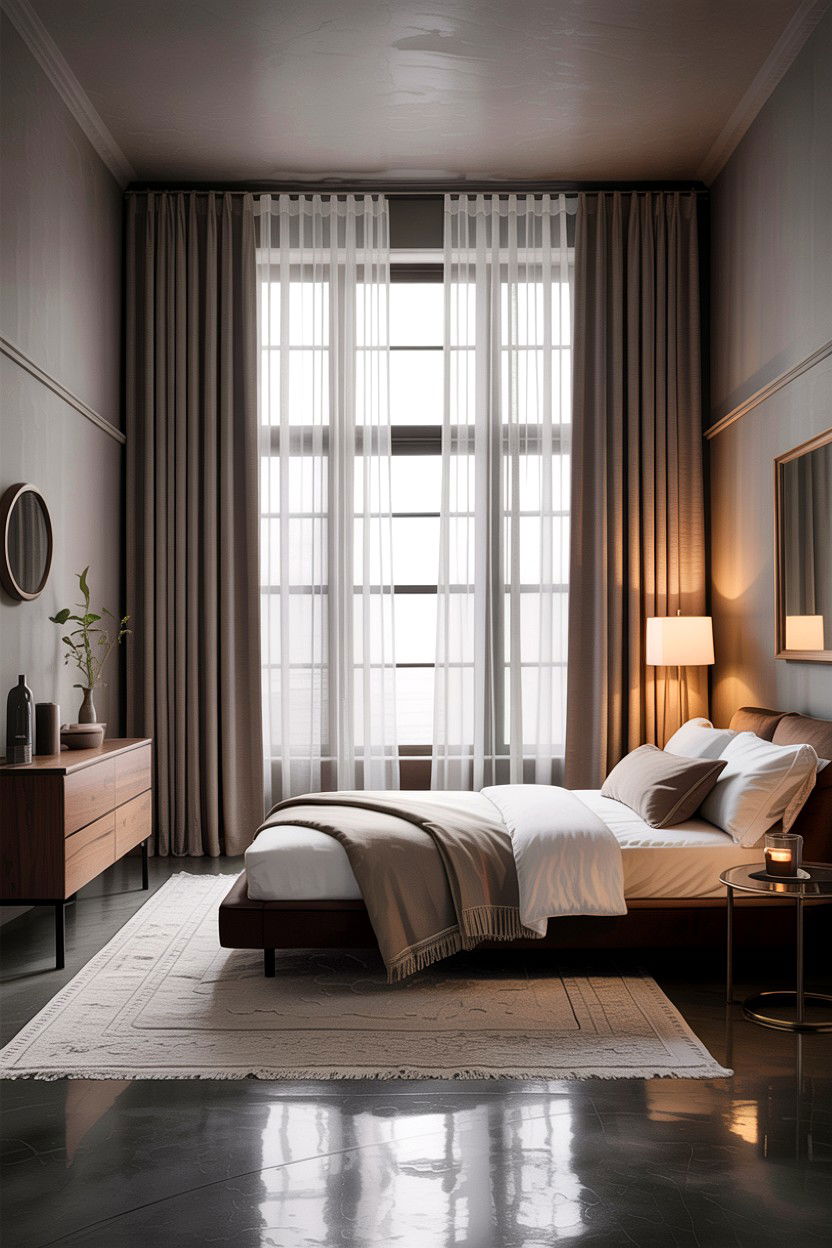 Floor To Ceiling Sheer Curtains - 30 bedroom sheer curtains