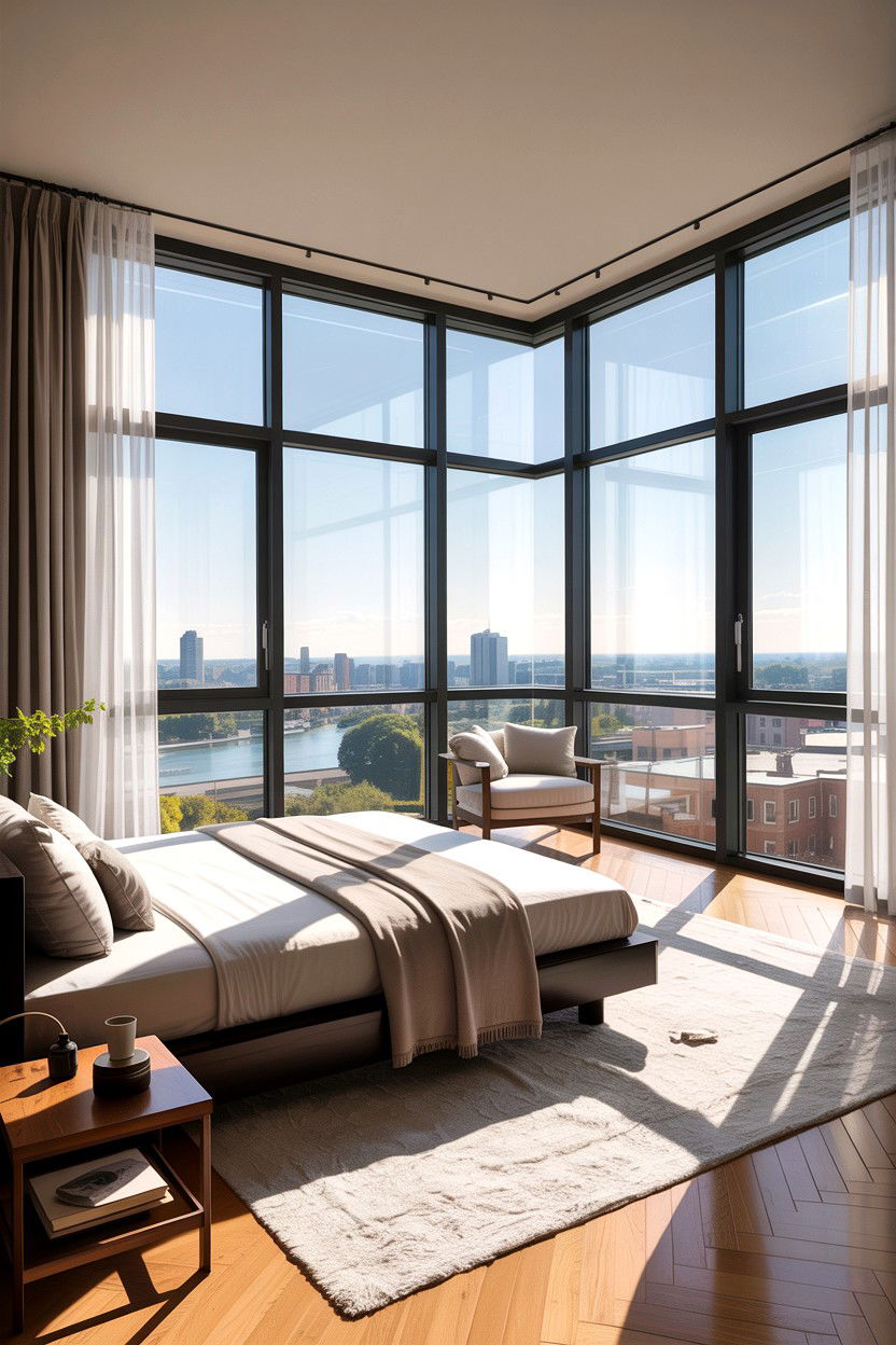 Floor To Ceiling Window Bedroom - 30 condo bedroom ideas