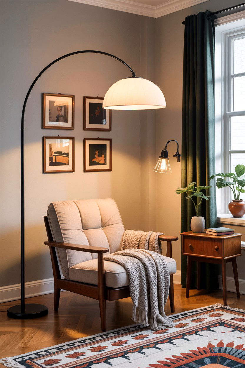 Floor lamp with built in dimmer - 30 living room dimmer lights ideas