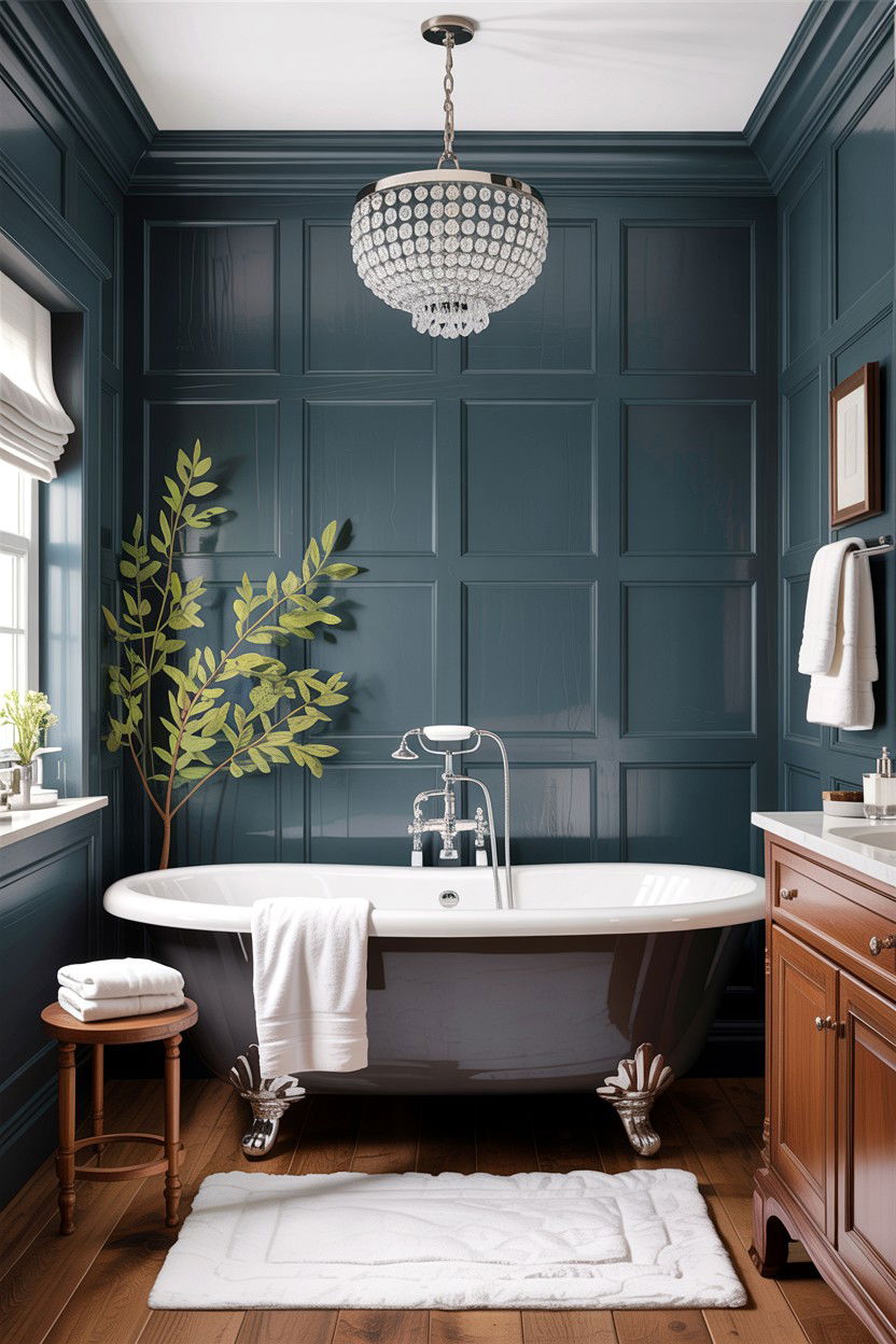 Floor to ceiling board and batten bathroom - 30 bathroom board and batten ideas