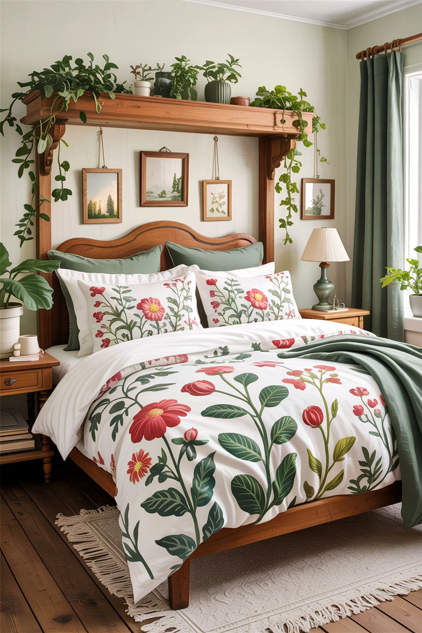 Floral Bedding - 30 cottage bedroom ideas