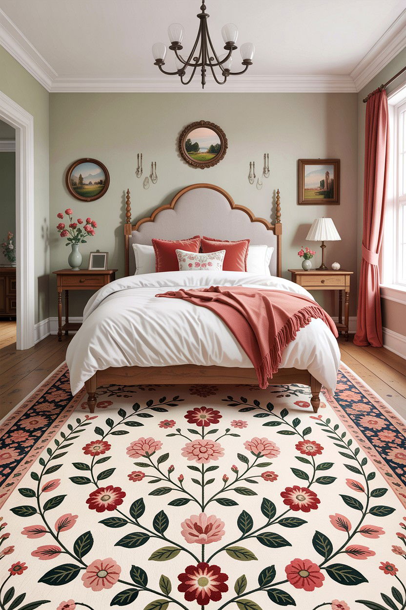 Floral Oriental Rug - 30 bedroom oriental rugs