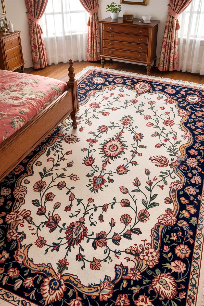 Floral Persian Rug Bedroom - 30 bedroom Persian rugs