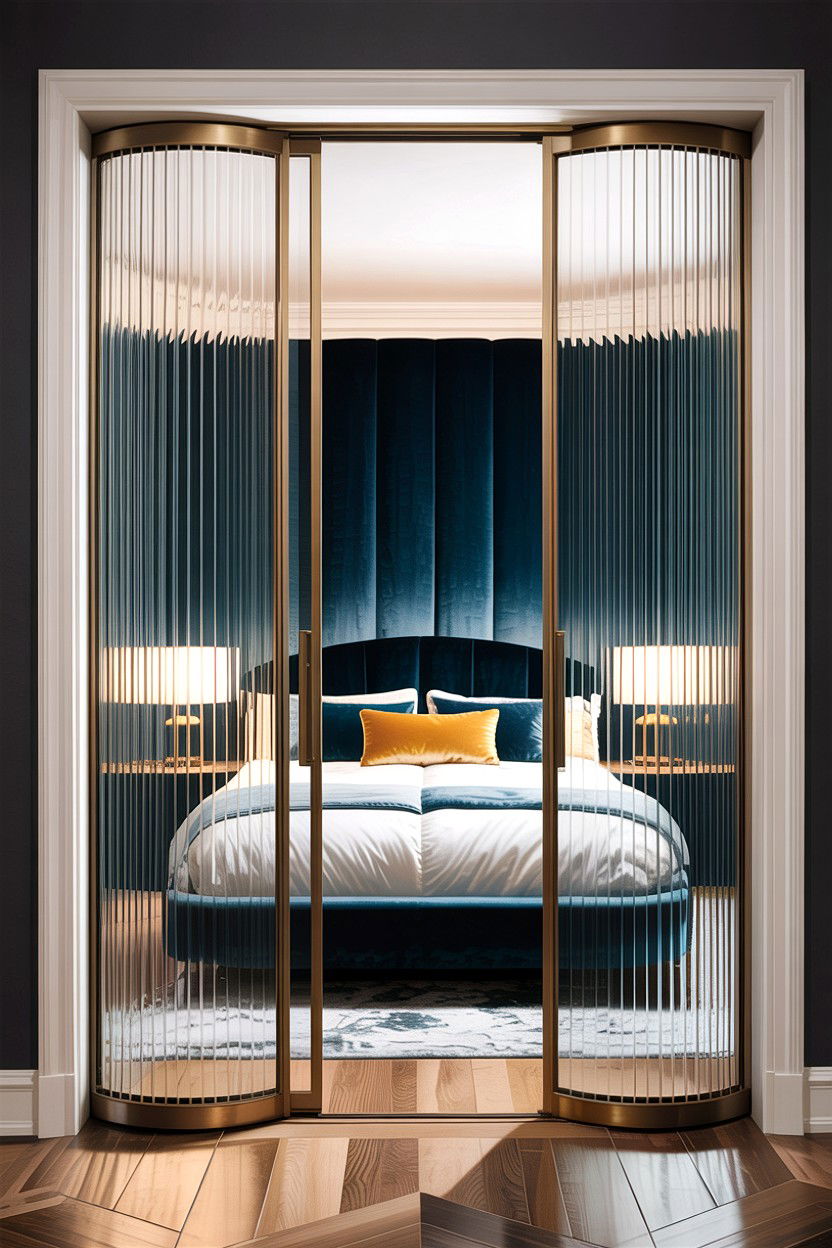 Fluted Glass Sliding Door - 30 bedroom sliding doors