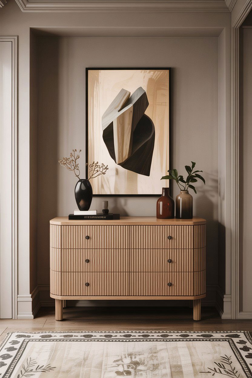 Fluted Wood Dresser - 30 bedroom dressers