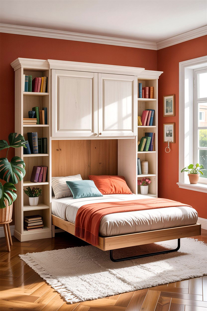 Fold Down Bed With Shelving - 30 bedroom fold down bed ideas