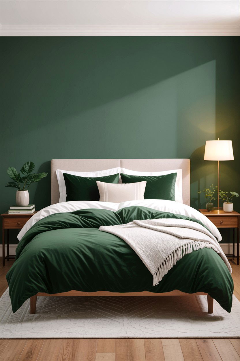 Forest Green And White Bedding - 30 forest green bedroom ideas