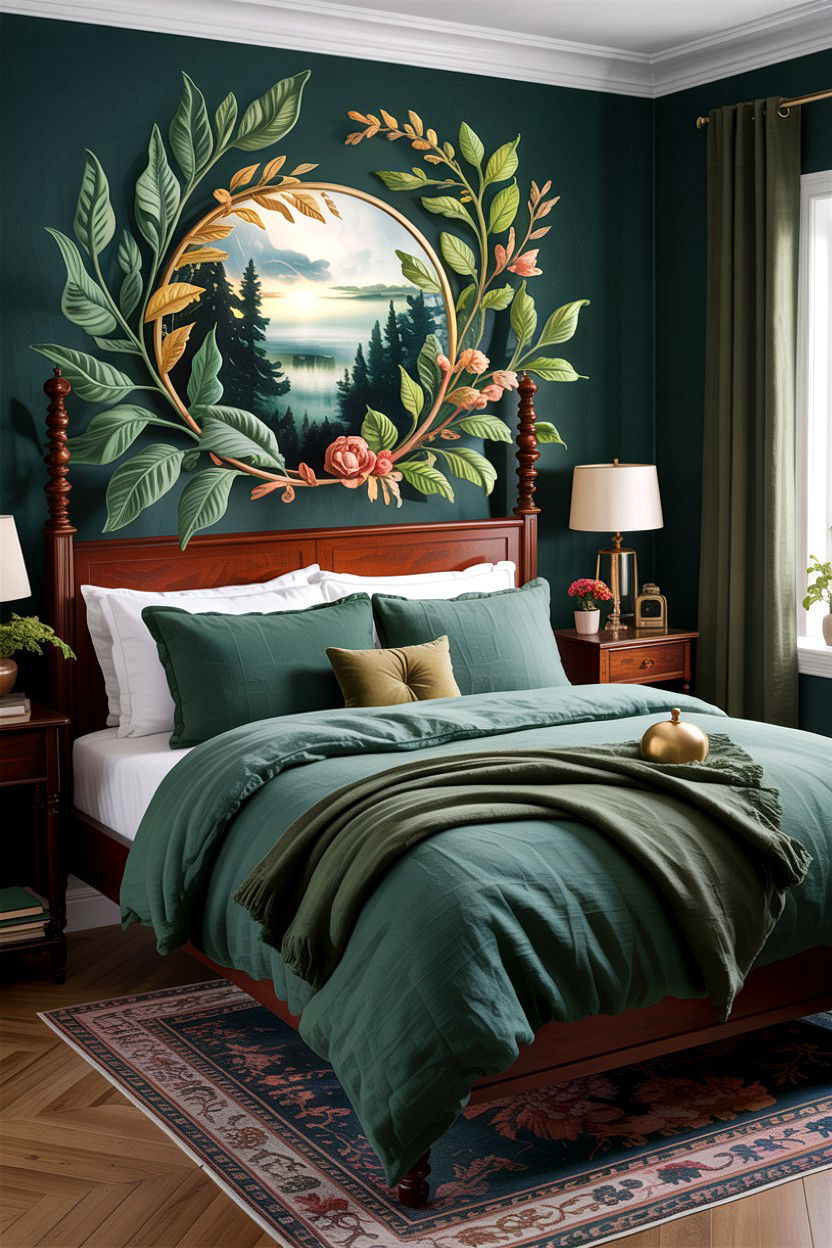 Forest Green Linen Bedding - 30 bedroom linen bedding ideas