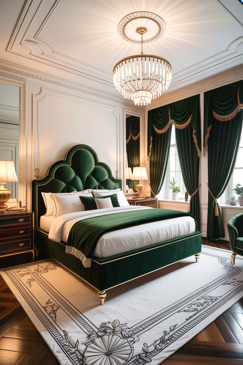 Forest Green Luxury Master Suite - 30 forest green bedroom ideas