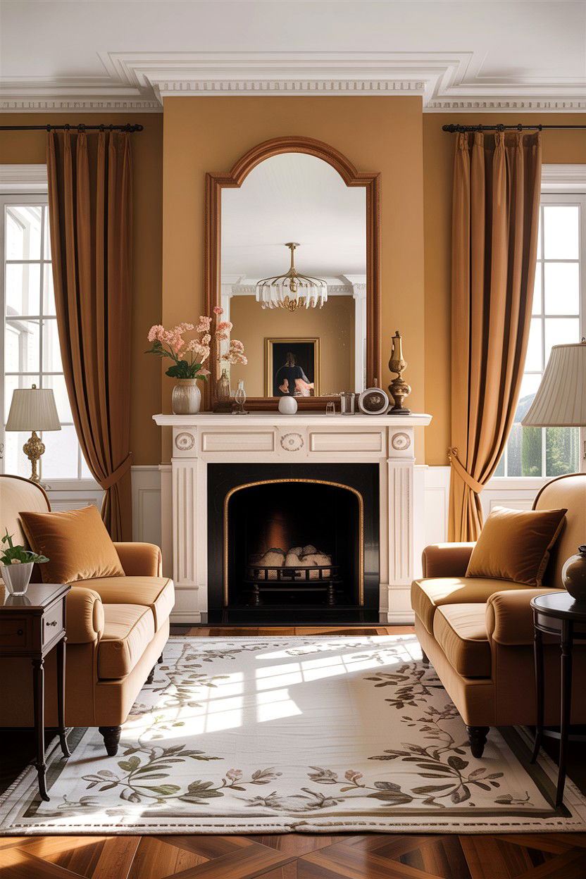 Formal Tan Living Room - 30 tan and white living room ideas