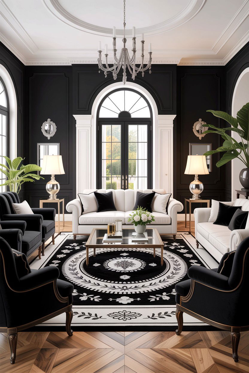 30 Black and White Living Room Ideas for Your Home