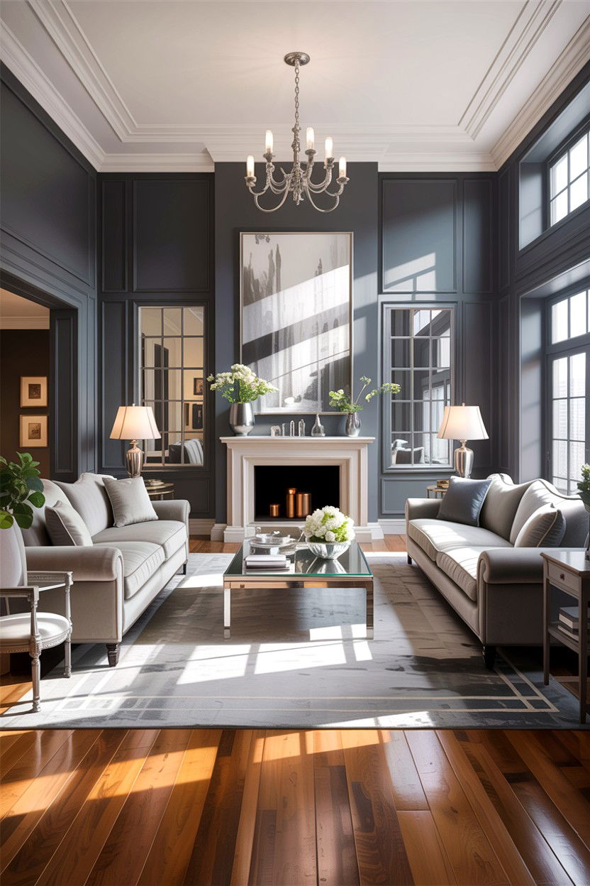Formal gray living room - 30 traditional gray living room ideas
