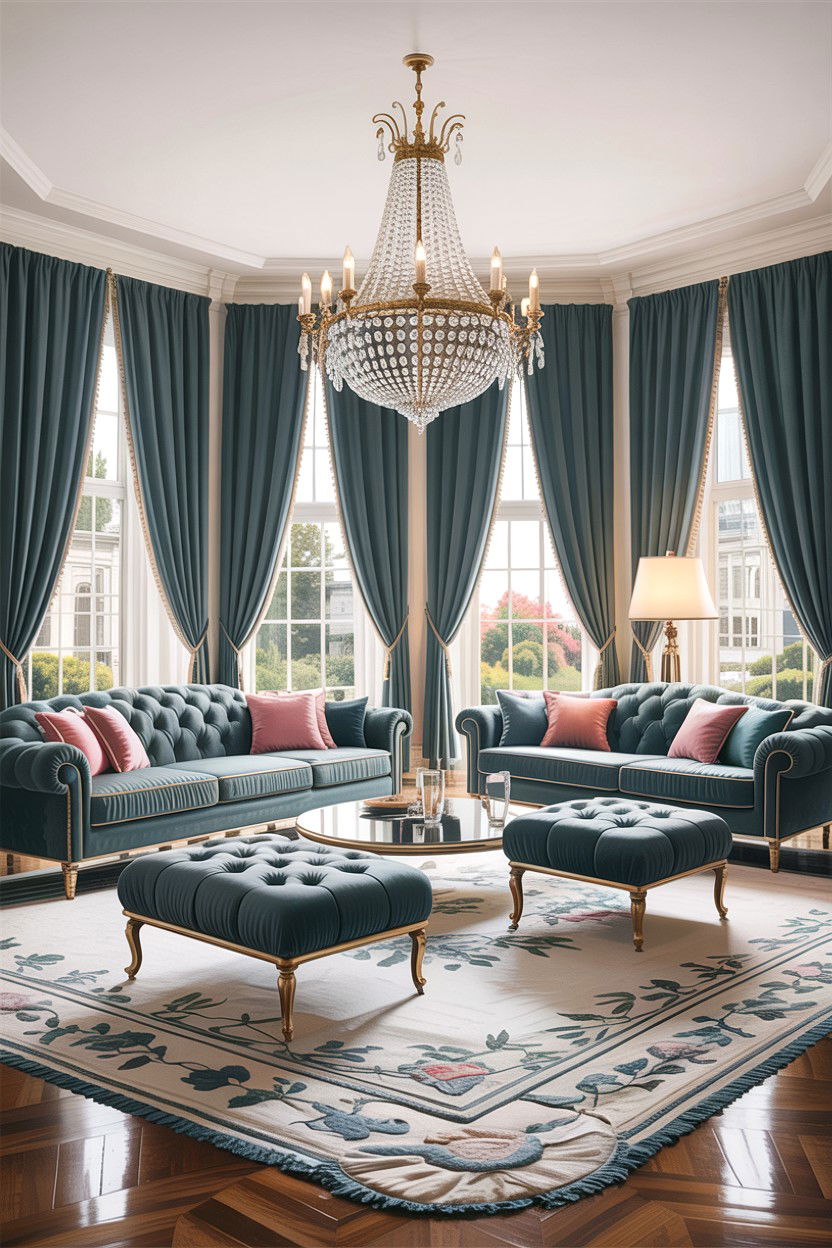 Formal living room - 30 Hollywood regency living room ideas