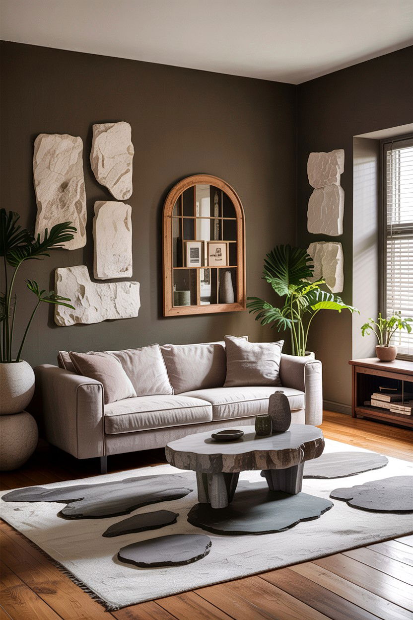 Fossil Gray Living Room - 30 all gray living room ideas