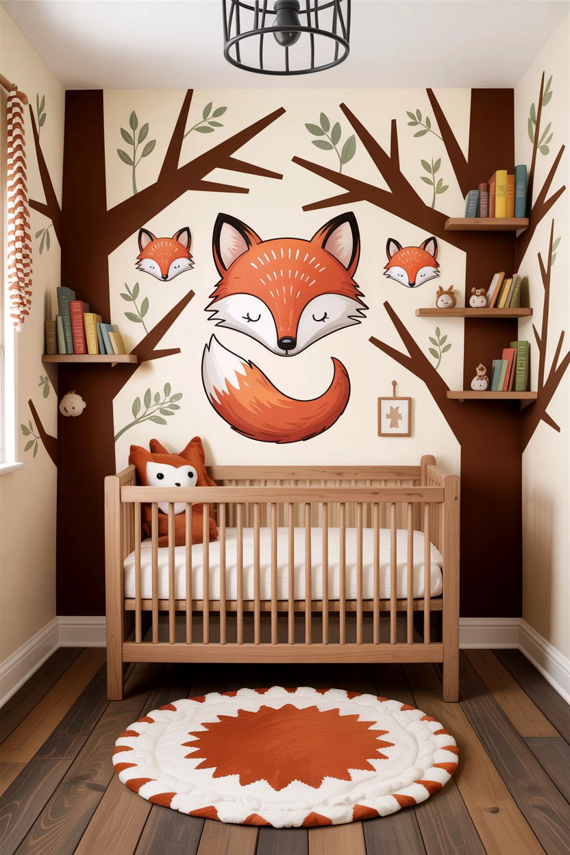Fox Nursery - 30 animal themed bedroom ideas