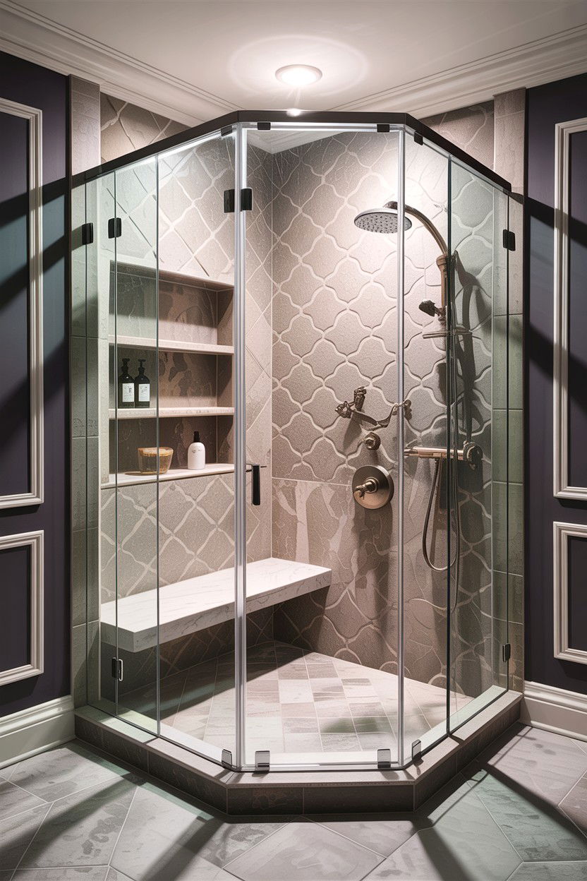 Frameless glass shower - 30 home spa bathroom ideas
