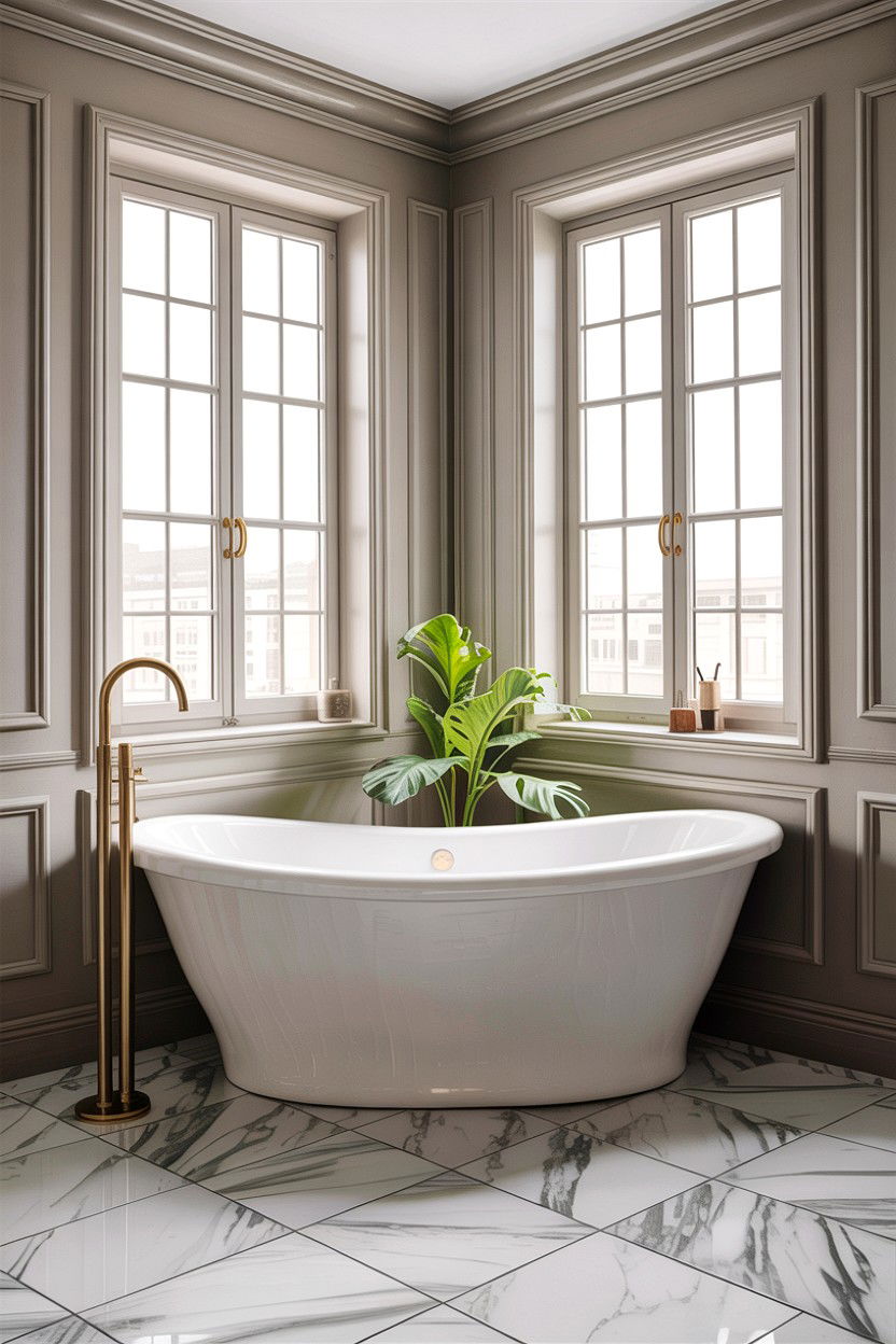 Freestanding Corner Tub - 30 corner tub ideas