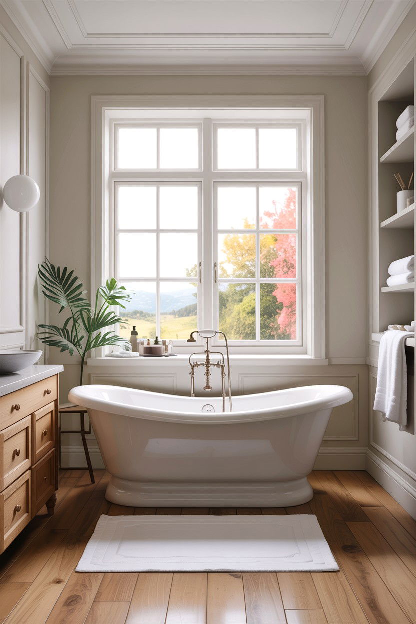 Freestanding Soaking Tub - 30 classic bathroom ideas