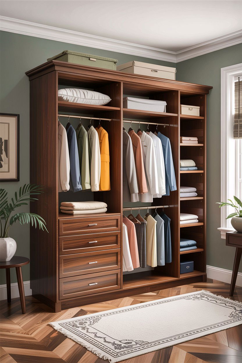 Freestanding closet system - 30 bedroom closet systems