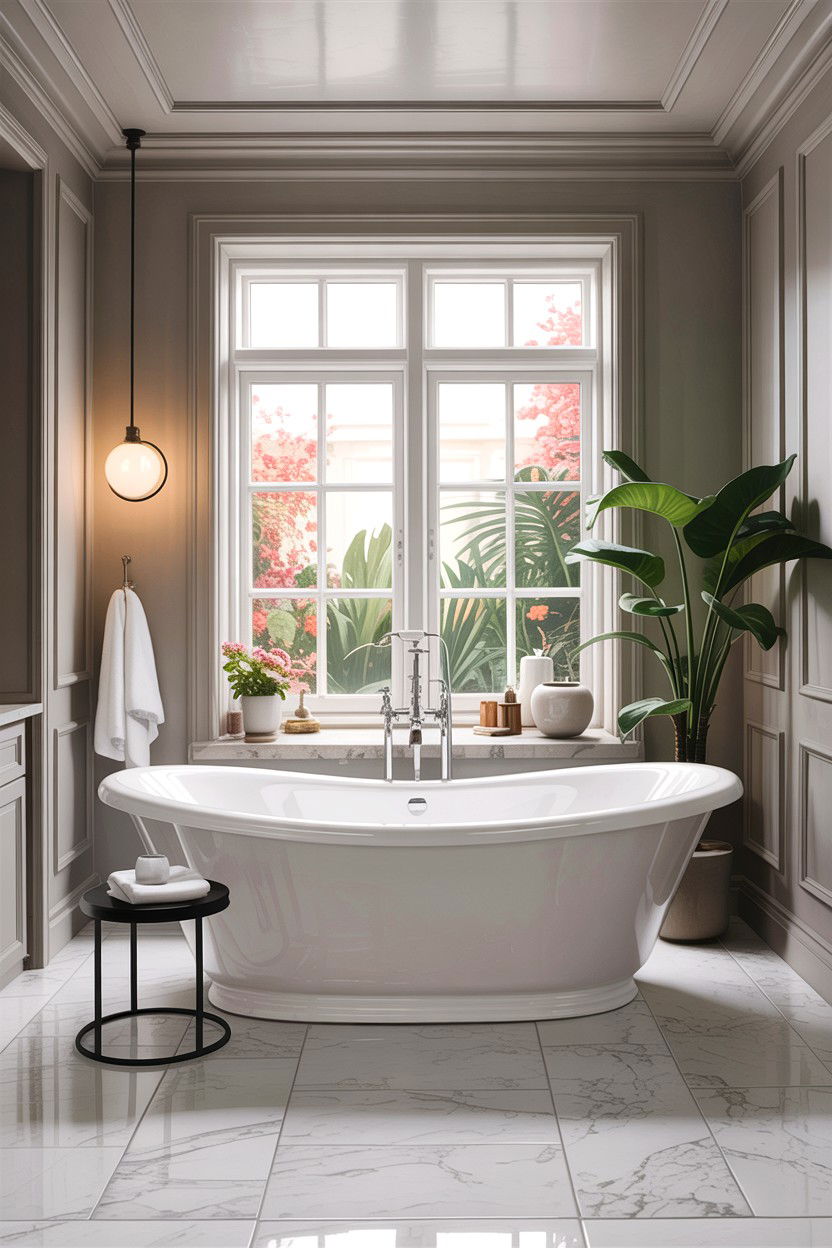 Freestanding tub bathroom - 30 amazing bathroom ideas