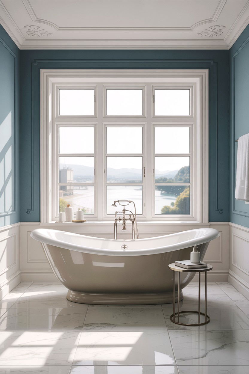 Freestanding tub by window - 30 architect designed bathroom ideas