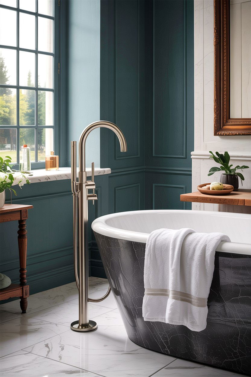 Freestanding tub filler - 30 Hansgrohe bathroom ideas