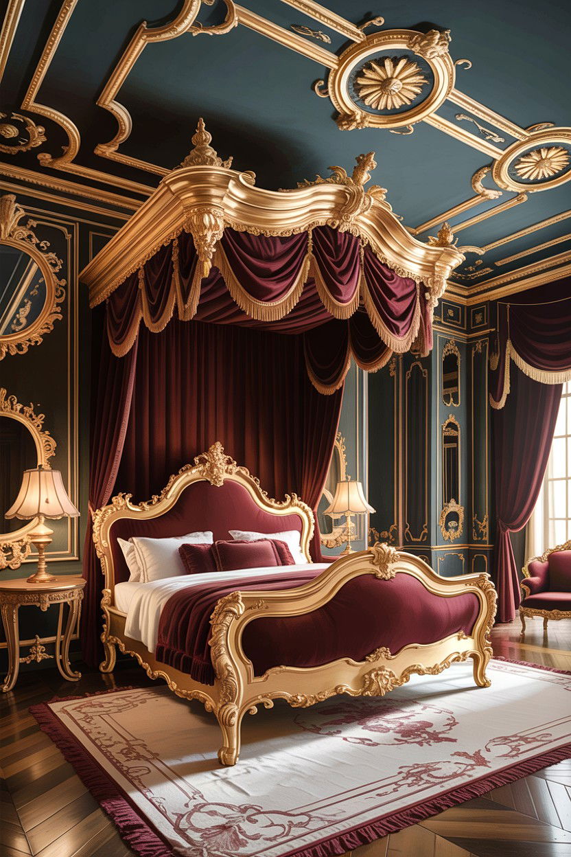 French Baroque Bedroom - 30 French bedroom ideas