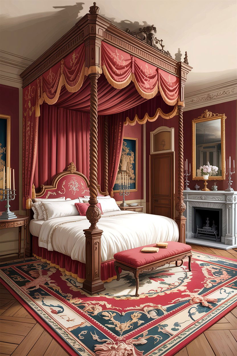 French Chateaux Bedroom - 30 French bedroom ideas