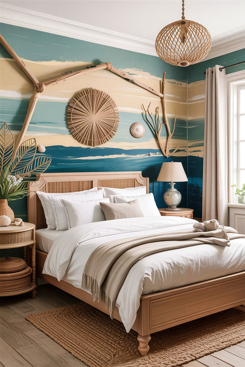 French Coastal Bedroom - 30 French bedroom ideas