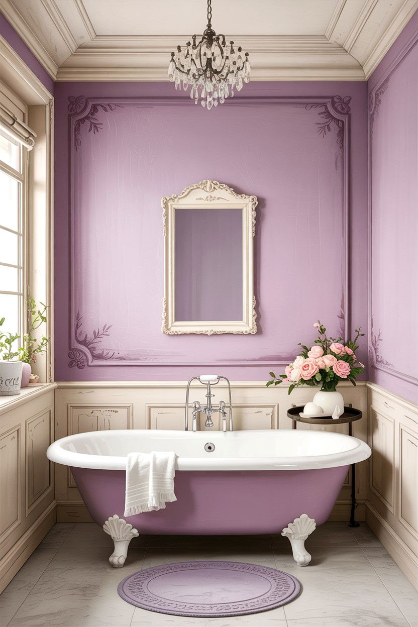 French Country Bathroom Molding - 30 bathroom chair rail ideas
