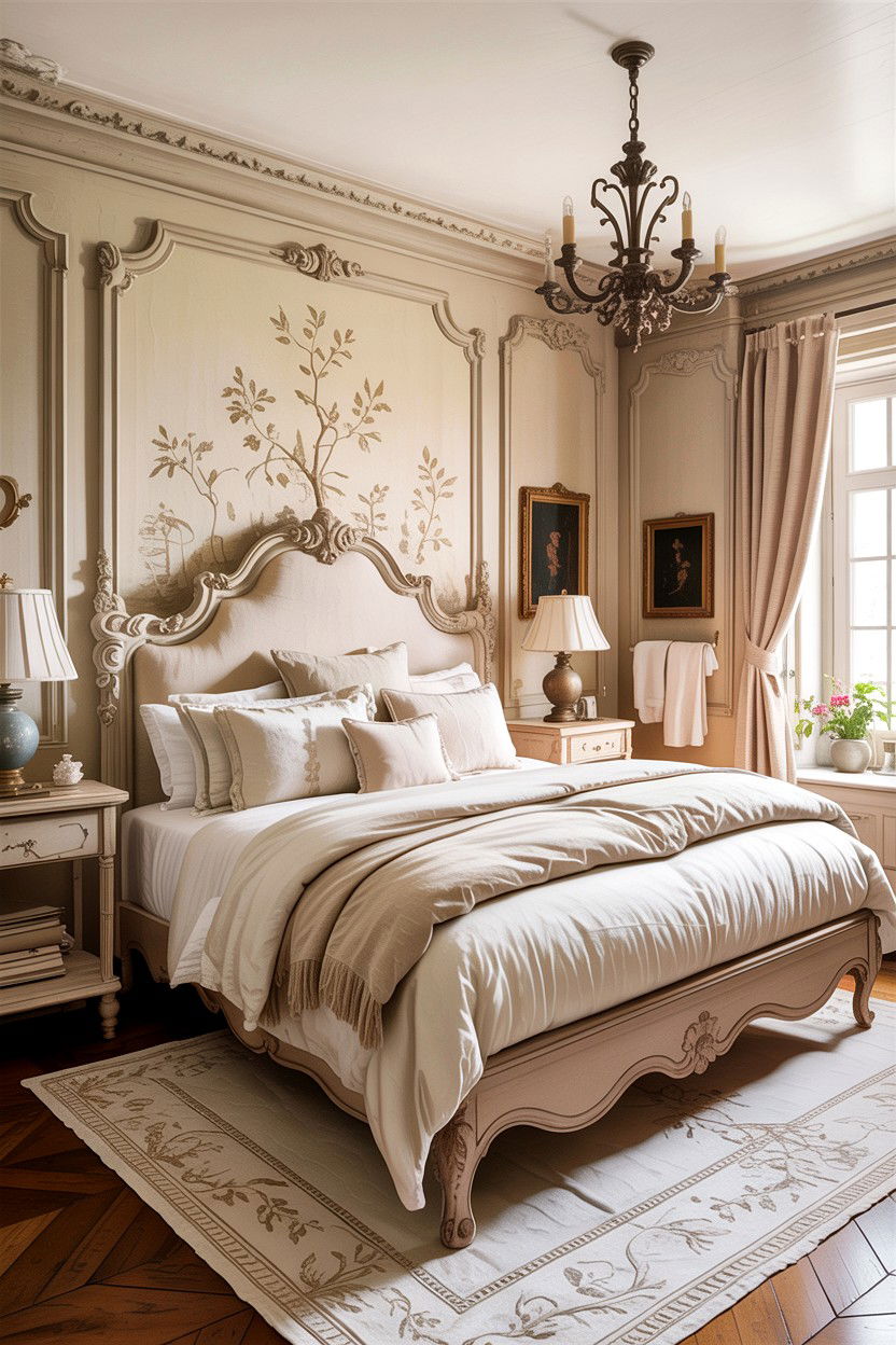 French Country Beige Bedroom - 30 all beige bedroom ideas