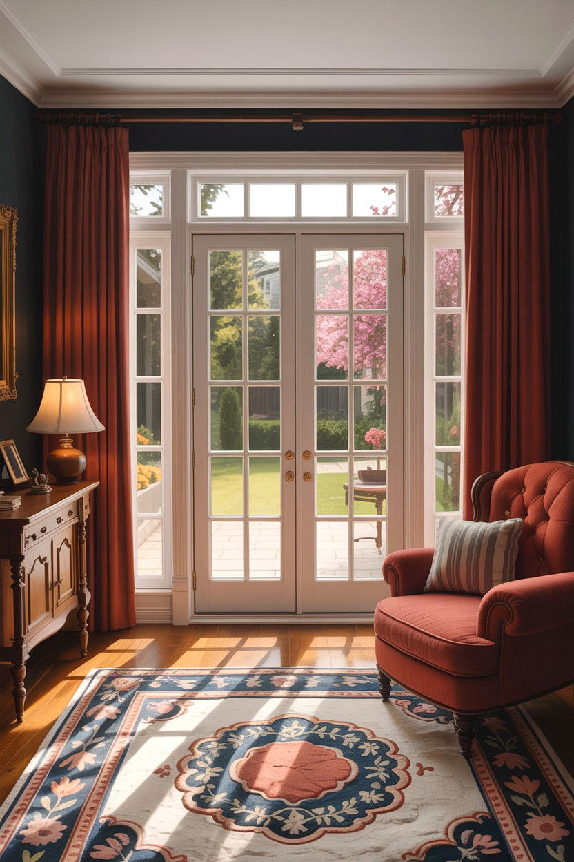 French Doors To Patio - 30 empty nester living room ideas