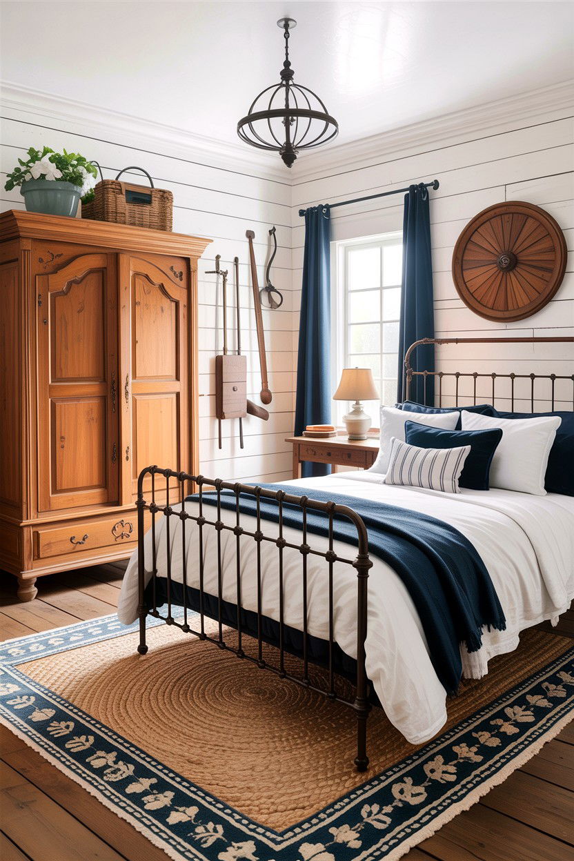 French Farmhouse Bedroom - 30 French bedroom ideas