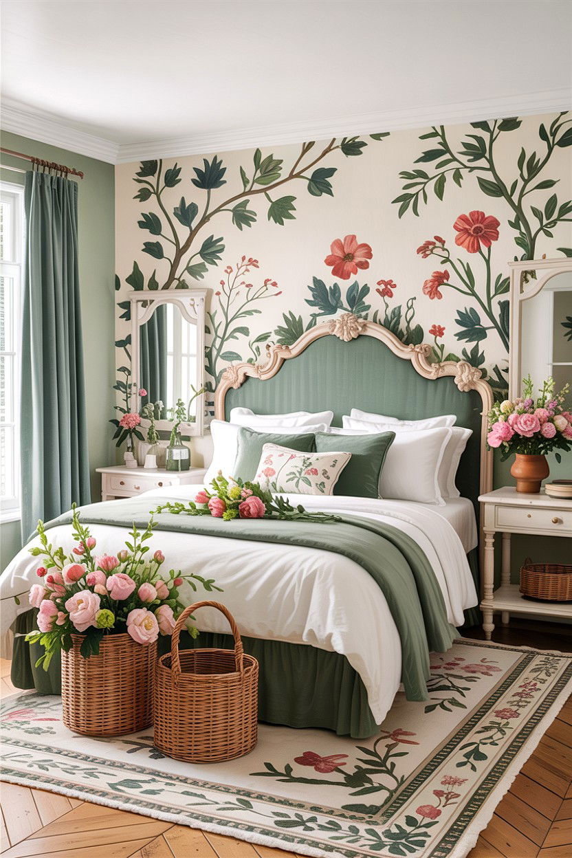 French Garden Bedroom - 30 French bedroom ideas