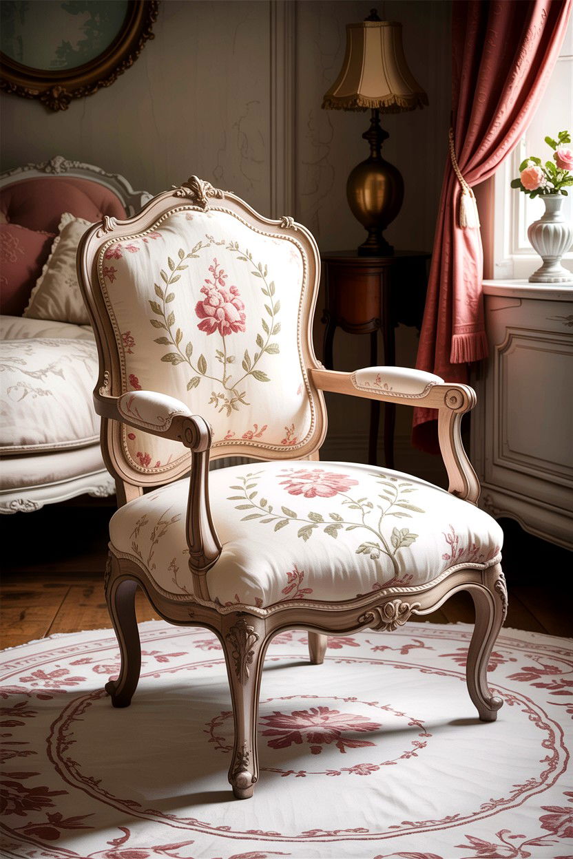 French Provincial Chair - 30 bedroom accent chairs