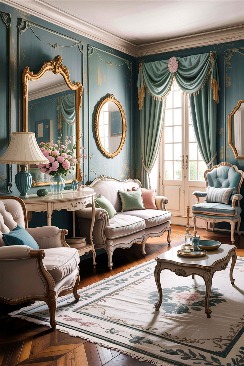 French Provincial Living Room - 30 interior designer living room ideas