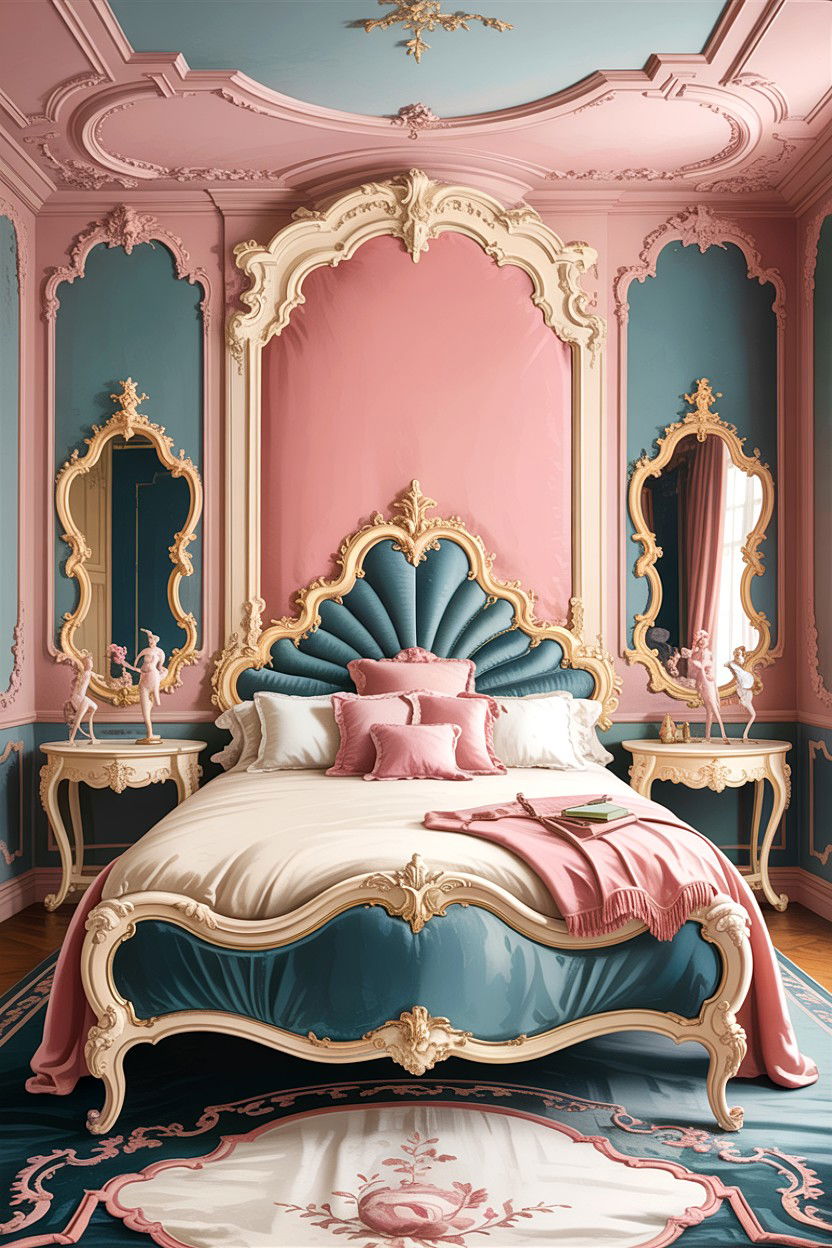 French Rococo Bedroom - 30 French bedroom ideas