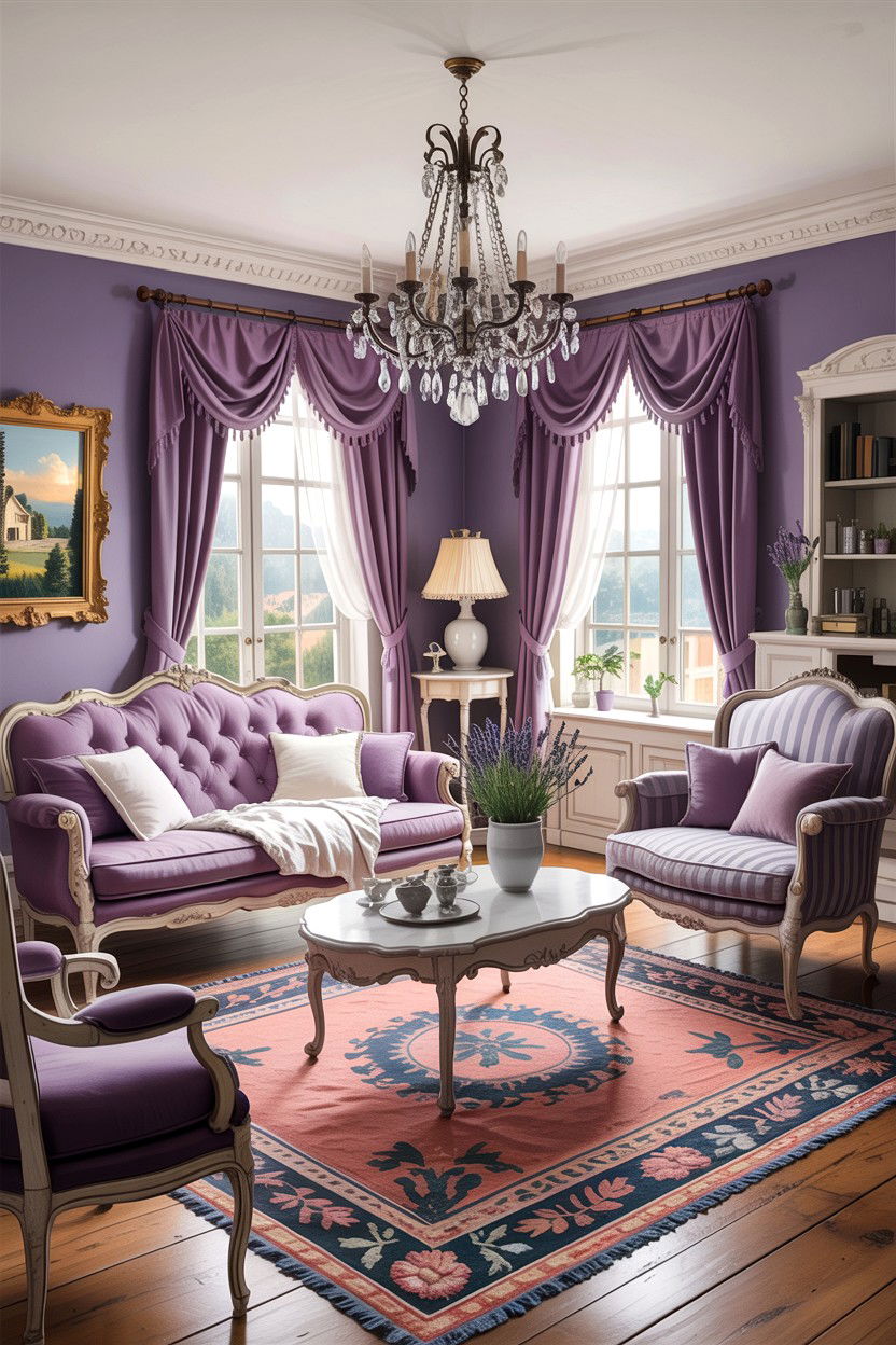 French provincial living room - 30 historic home living room ideas