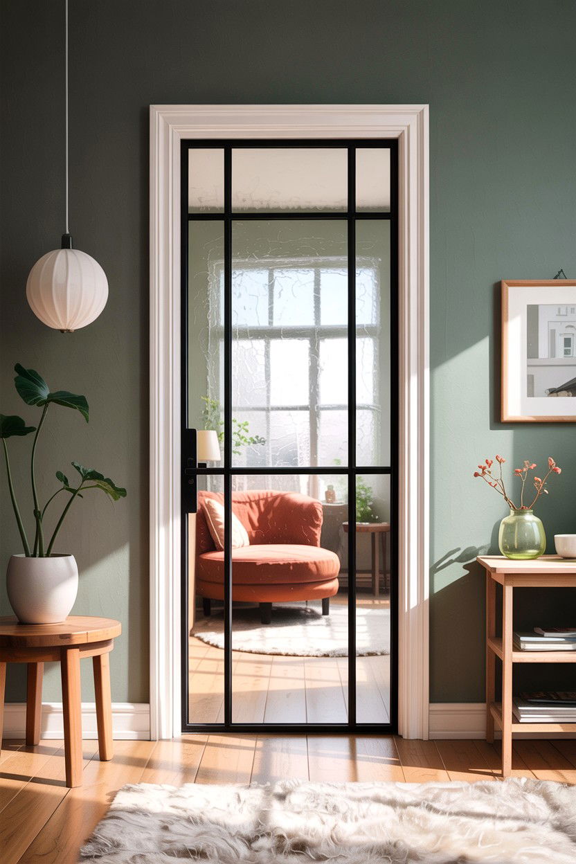 Frosted glass interior door - 30 living room glass doors