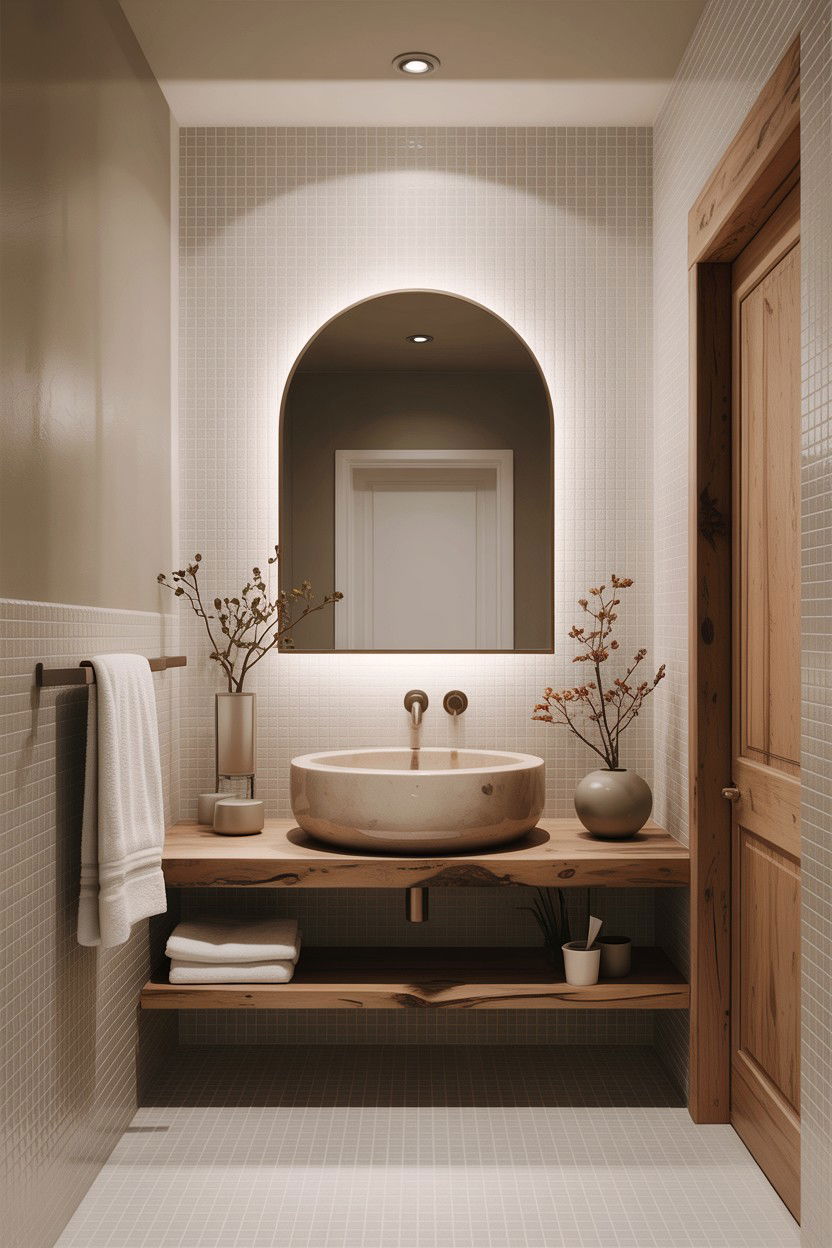 Frosted glass mosaic bathroom - 30 glass mosaic bathroom ideas