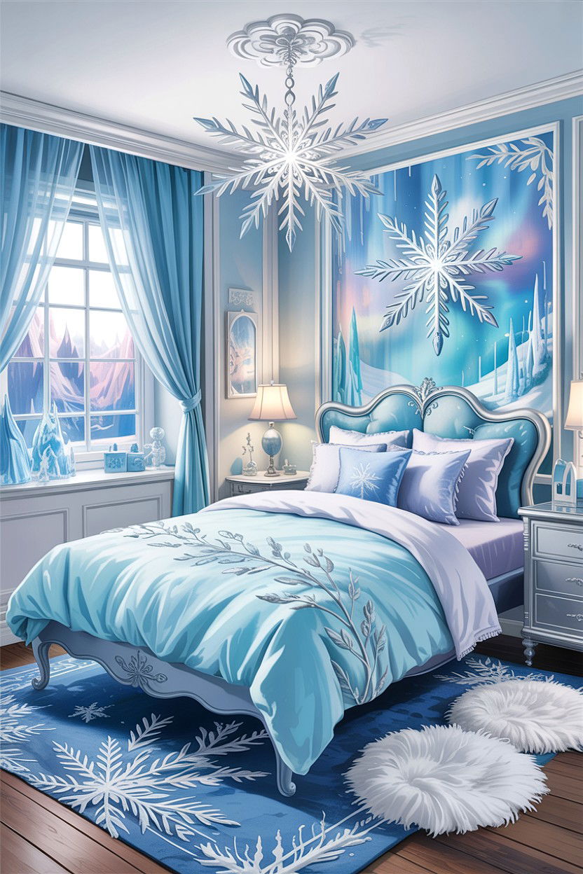 Frozen Elsa Bedroom - 30 character home bedroom ideas