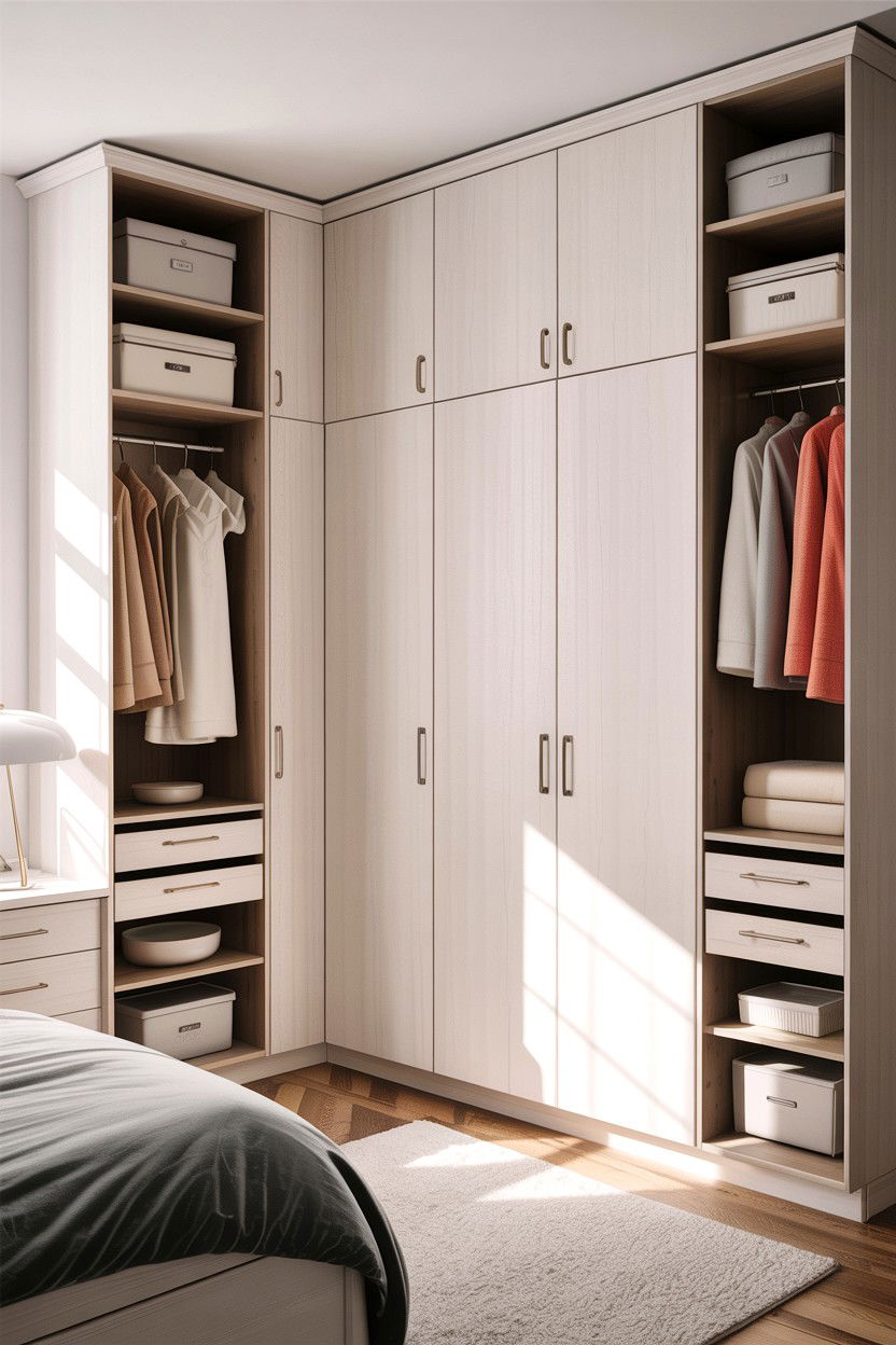 Functional Closet Storage - 30 Finnish bedroom ideas